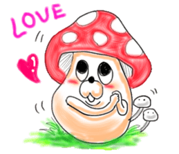 Mushroom friend sticker #584125