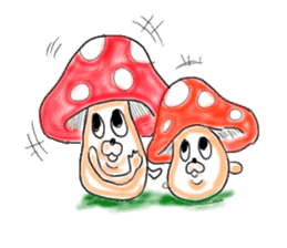 Mushroom friend sticker #584142