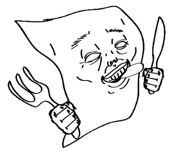 PAPER DAVID sticker #585858