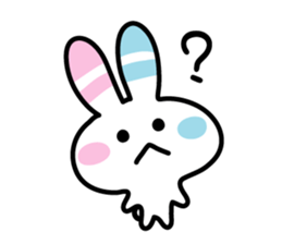 Positive rabbit stamp sticker #585925