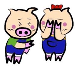 Couple of the pig sticker #586114