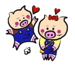 Couple of the pig sticker #586115