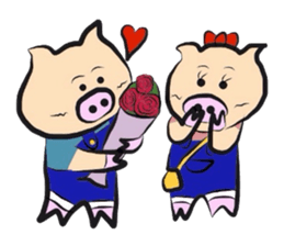 Couple of the pig sticker #586122