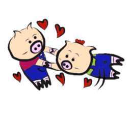 Couple of the pig sticker #586124
