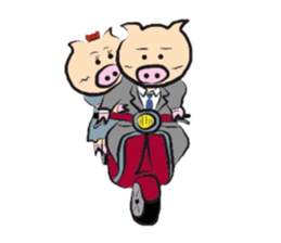 Couple of the pig sticker #586126