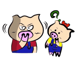 Couple of the pig sticker #586127