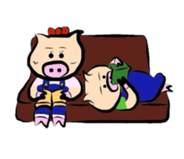 Couple of the pig sticker #586129