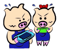 Couple of the pig sticker #586132