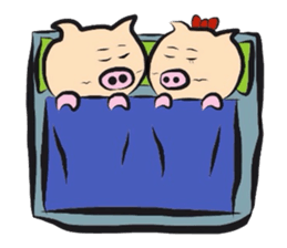 Couple of the pig sticker #586133
