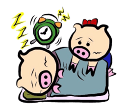 Couple of the pig sticker #586137