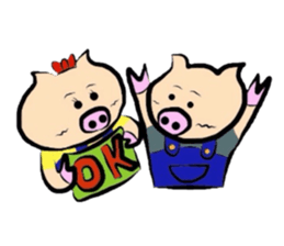 Couple of the pig sticker #586140