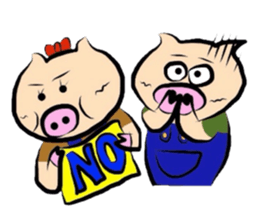 Couple of the pig sticker #586141