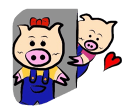 Couple of the pig sticker #586144
