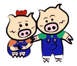 Couple of the pig sticker #586149