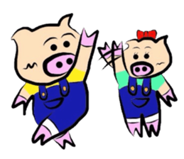Couple of the pig sticker #586152