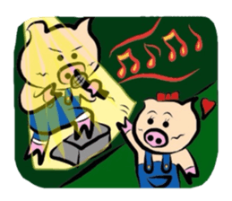 Couple of the pig sticker #586153