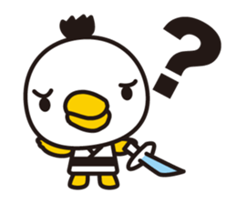 samurai bird sticker #586194