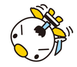 samurai bird sticker #586200