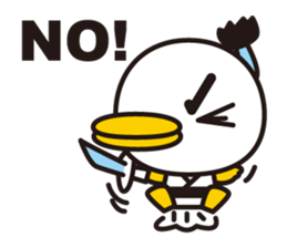 samurai bird sticker #586201