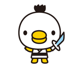 samurai bird sticker #586203