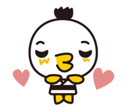 samurai bird sticker #586205