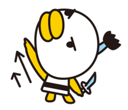 samurai bird sticker #586209