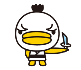 samurai bird sticker #586211