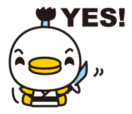 samurai bird sticker #586214