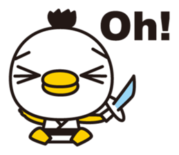 samurai bird sticker #586217