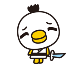 samurai bird sticker #586218