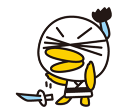 samurai bird sticker #586222