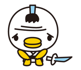 samurai bird sticker #586224