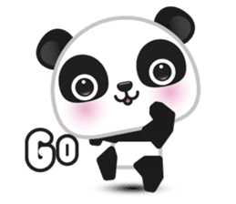 Go-Go Panda sticker #586674
