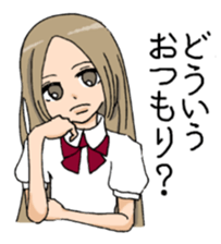 funny cute girls sticker #587104