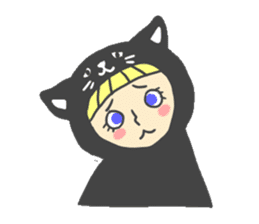 hood of cat sticker #587548
