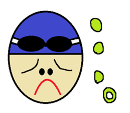 Let's Go ! Swimming man !! sticker #587669