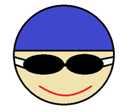 Let's Go ! Swimming man !! sticker #587670