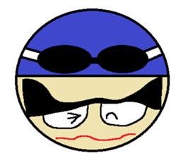 Let's Go ! Swimming man !! sticker #587671