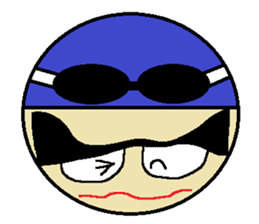 Let's Go ! Swimming man !! sticker #587671
