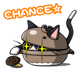 Earthenware Cat Pot"DONYABEE" sticker #587676