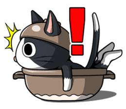 Earthenware Cat Pot"DONYABEE" sticker #587677