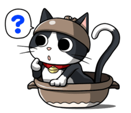 Earthenware Cat Pot"DONYABEE" sticker #587683