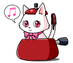 Earthenware Cat Pot"DONYABEE" sticker #587707