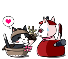 Earthenware Cat Pot"DONYABEE" sticker #587708