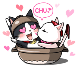 Earthenware Cat Pot"DONYABEE" sticker #587709