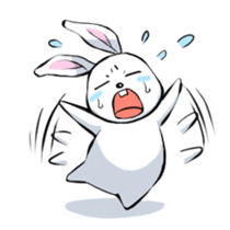Lazy rabbit(eng) sticker #587836