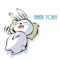 Lazy rabbit(eng) sticker #587840