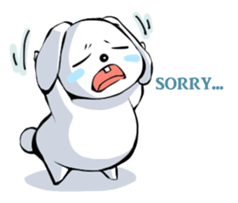 Lazy rabbit(eng) sticker #587841
