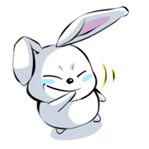 Lazy rabbit(eng) sticker #587845