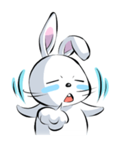 Lazy rabbit(eng) sticker #587848